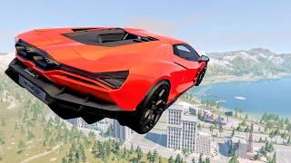 Epic High Speed Car Jumps #255 – BeamNG Drive  CrashBoomPunk