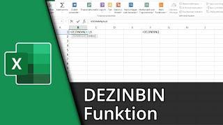 Excel Dezinbin Funktion  =DEZINBIN Tutorial