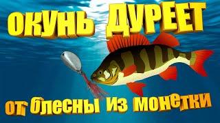 БРАКОНЬЕРСКАЯ блесна УБИЙЦА ОКУНЯ из МОНЕТКИ за копейки Без улова не останешься...