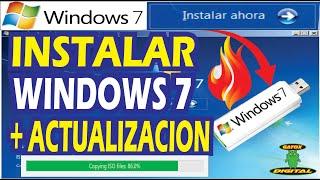 INSTALAR WINDOWS 7 DESDE CERO + ACTUALIZACION 2023  PASO A PASO 