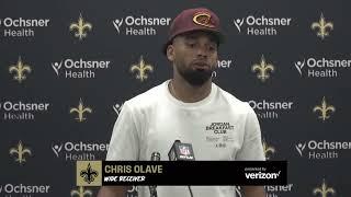 Chris Olave  Saints at Panthers 2022 Week 3 Postgame Interview