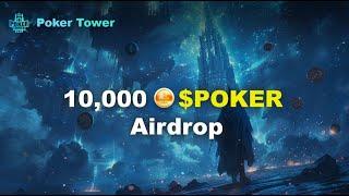 NEW TAP-TO-EARN AIRDROP  POKER TOWER $10000 AIRDROP  #pokertower #airdrop #crypto