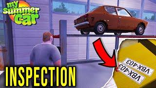 CAR INSPECTION - HOW TO PASS IT QUICKLY - My Summer Car Story S4 #169  Radex