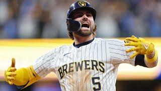 GO-AHEAD HOMER Garrett Mitchell puts the Brewers AHEAD in the 8th