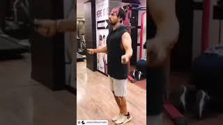 Ashish Sharma working out_أشيش شارما يتمرن