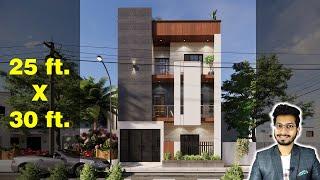 25X30 Feet House Design 3D  85 Gaj  750 sqft  25*30 house design  7.5X9 Meter   DV Studio