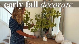 early fall decorate with me  simple decorating ideas