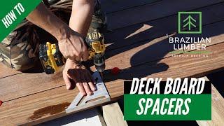 The Simplest Way To Space Your Board Correctly Deck Board Spacers