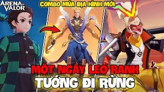 VUX MỘT NGÀY LEO RANK CAO THỦ VỚI TƯỚNG ĐI RỪNG COMBO MÚA ĐỊA HÌNH MỚI LIÊN QUÂN MOBILE