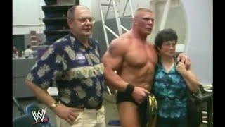 Unseen Rare Video of Brock Lesnar with his parents backstage Summerslam 2002