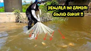 SUNGAI DALAM HUTAN TAK TERJAMAH ISINYA MONSTER SEMUAJALA IKAN Cast net