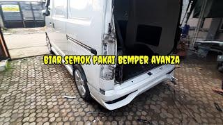 modifikasi bemper belakang granmax model avanza.