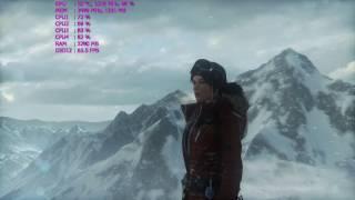 Pentium Extreme Edition 965 @ 48GHz vs. Rise of Tomb Raider DX11DX12 benchmark