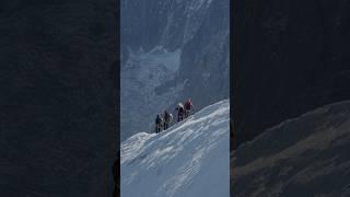Mountaineering on Aiguille du Midi #shorts #shortvideo