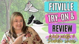 FITVILLE SHOE TRY-ON & REVIEW  WIDE WIDTH & DIABETIC SHOES