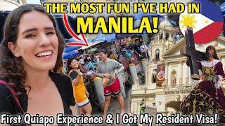 I FOUND MY FAVORITE PLACE IN MANILA First Quiapo Experience & Getting My Philippines Visa