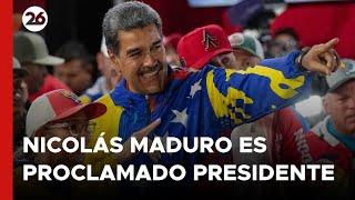  TENSIÓN EN VENEZUELA  NICOLÁS MADURO ES PROCLAMADO PRESIDENTE