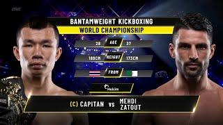 Capitan vs. Mehdi Zatout  ONE Championship Full Fight