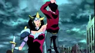 Wonder Woman Killing Billy from Justice League The Flashpoint Paradox 2013