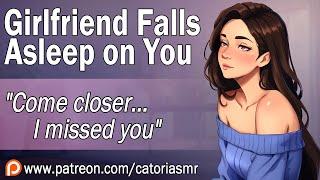 ASMR  Your Girlfriend Falls Asleep on You Cuddles Soft Rambling F4A