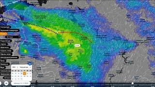 1 ноября в ЦФО ЕТР циклон принесет сильные осадки в виде дождя и снега. Прогноз погоды