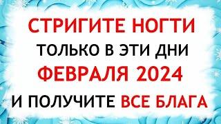 Лунный календарь стрижки ногтей на ФЕВРАЛЬ 2024. Благоприятные и неблагоприятные дни.