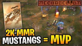 Mustangs = the BEST HIGH RANK UNIT? 2k MMR Cast - Mechabellum Gameplay