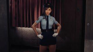 Officer Tifa  Final Fantasy VII Remake with Mods
