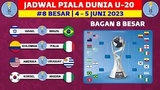Jadwal 8 Besar Piala Dunia U20 2023 - Israel vs Brazil - Korea Selatan vs Nigeria - Piala Dunia U20