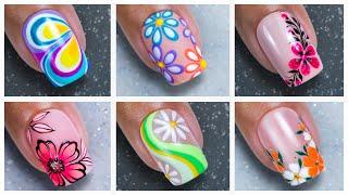 New Nail Art Ideas 2024  Best Floral Nail Art Compilation