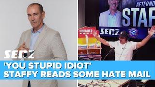 Mark Stafford reads hate mail on-air  SENZ Afternoons