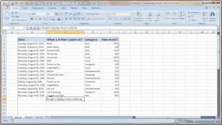 Entering and Formatting Data in Excel