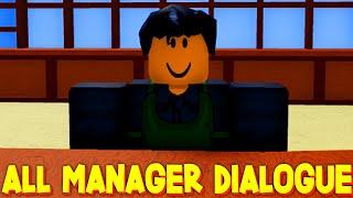 ALL MANAGER DIALOGUE MEANINGS in BLOX FRUITS How To Talk To Manager in Blox Fruits ROBLOX