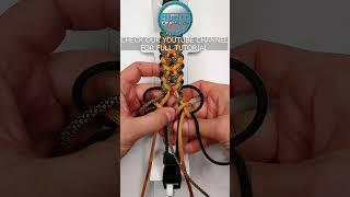 How to Make a Paracord Bracelet LEO modified Knot Tutorial #shorts