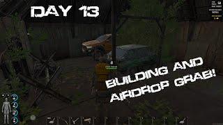 SCUM Game Day 13 Building and Grab an Airdrop #scum #pcgaming #survival #gameplay