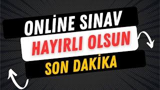 Açık Lise Sınavları Online Yapılacak