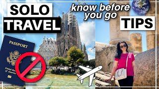 SOLO TRAVEL tips   Must Know Tips before Traveling Alone & MISTAKES TO AVOID