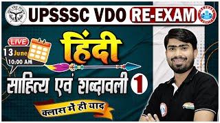 UPSSSC VDO RE-Exam VDO Hindi साहित्य एवं शब्दावली VDO Re Exam Hindi Class By Mamtesh Sir