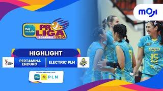 Pertamina Enduro VS Electric PLN 1-3  Highlight PLN Mobile Proliga 2024