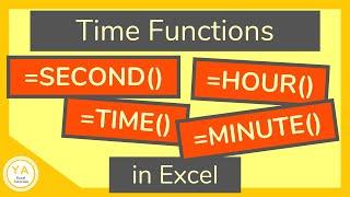 Time Functions in Excel Tutorial - TIME HOUR MINUTE SECOND