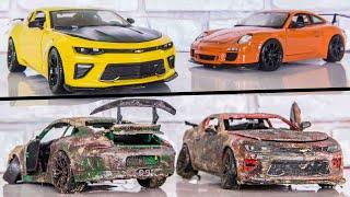 Chevrolet Camaro ZL1 vs Porsche 911 GT3 RS - Restoration Abandoned Car