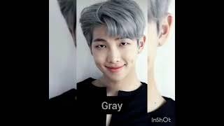 BTS rm in different hair color #rm #bts #btsarmy #shorts