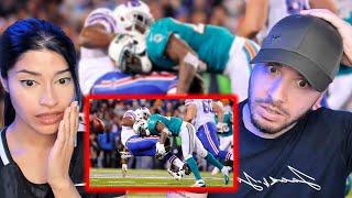 Brits React to NFL Biggest Hits HERE COMES THE BOOM