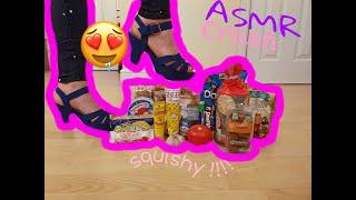 ASMR Crushing Crispy  Crunchy Creamy food in Heels