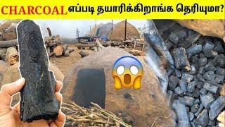 CHARCOAL இப்படித்தான் தயாரிக்கப்படுகிறது  Manufacturing Process Of CHARCOAL  TAMIL AMAZING FACTS