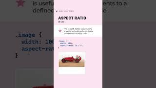 The aspect-ratio property in CSS  #webdeveloper