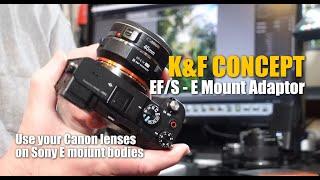 K&F CONCEPT EF - E IV AF Mount Adapter - Review