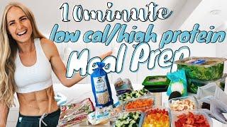 Easy 10 min Low Cal  High Protein Meal Prep & my 2 Min Snacks