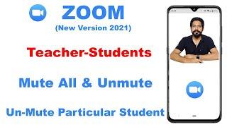 How to Mute All & Unmute Students on Zoom Meeting App  Unmute Themselve