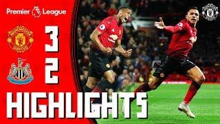 Highlights  Manchester United 3-2 Newcastle  Mata Martial & Alexis Seal Comeback Win for the Reds